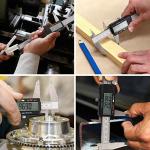 Qfun 6-Inch Digital Caliper with Large LCD