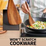 Zulay Kitchen 6-Piece Heat-Resistant Wooden Spoons Set