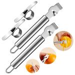 Mudder Lemon Zester and Peeler Set, 4 Pieces