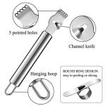 Mudder Lemon Zester and Peeler Set, 4 Pieces