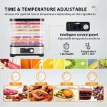 VIVOHOME 8-Tray Food Dehydrator with Digital Timer