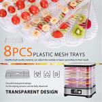 VIVOHOME 8-Tray Food Dehydrator with Digital Timer