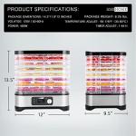 VIVOHOME 8-Tray Food Dehydrator with Digital Timer