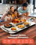 Electric Food Warming Tray with 7 Temp Settings