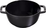 Staub Black Fondue Set - 20 cm Cast Enamel