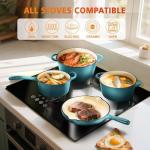Hisencn 7-Piece Enameled Cast Iron Cookware Set