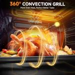 AMZCHEF 24-Inch Electric Wall Oven with Convection