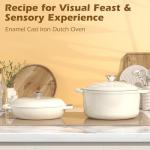 Umite Chef 5QT Enameled Cast Iron Dutch Oven