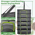 NiXianLinGo 6-Layer Hanging Herb Drying Rack