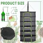 NiXianLinGo 6-Layer Hanging Herb Drying Rack
