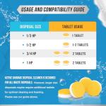 Citrus Garbage Disposal Cleaner Tablets - 24 Count