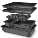 Nonstick Baking Pans Set - 6 Pieces Cookware