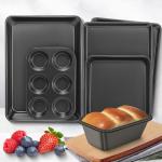 Nonstick Baking Pans Set - 6 Pieces Cookware