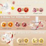 Cordless Mini Food Processor with Multiple Bowls