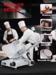 10-Inch Electric Meat Deli Slicer, 240W