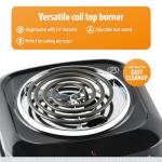 Electric Single Burner with Coil Top and Control
