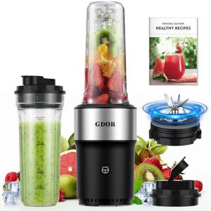 GDOR High-Speed Blender with To-Go Cups