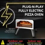 Deco Chef 12-Inch Electric Pizza Oven with Stone