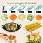 Ourokhome Zucchini Noodle Maker with 5 Blades