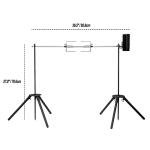 Fire Spit Rotisserie Camp Grill with Support Legs