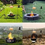 Fire Spit Rotisserie Camp Grill with Support Legs
