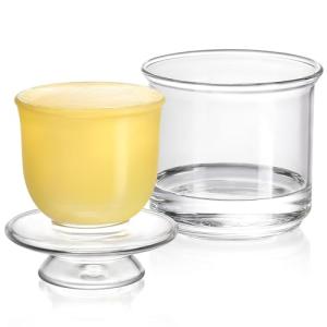 Elegant Glass Butter Dish for Fresh Spreadable Butter