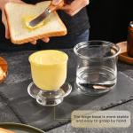 Elegant Glass Butter Dish for Fresh Spreadable Butter