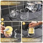 Elegant Glass Butter Dish for Fresh Spreadable Butter