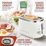 MÜELLERHOME Retro 2-Slice Toaster with 7 Settings