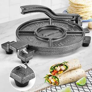 Cast Iron Tortilla Press with Parchment Paper