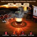 Electric Whiskey Smoker Kit with 4 Light Modes