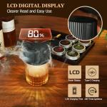 Electric Whiskey Smoker Kit with 4 Light Modes