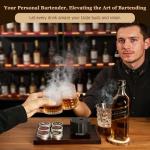 Electric Whiskey Smoker Kit with 4 Light Modes
