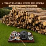 Electric Whiskey Smoker Kit with 4 Light Modes