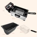 Yangbowan 3L Electric Deep Fryer with Timer