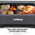 CUSIMAX 1500W Smokeless Electric Indoor BBQ Grill