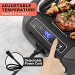 CUSIMAX 1500W Smokeless Electric Indoor BBQ Grill