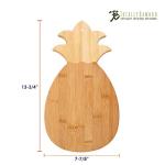 Pineapple-Shaped Bamboo Cutting and Charcuterie Board