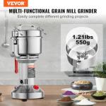 VEVOR 550g Electric Grain Mill and Spice Grinder