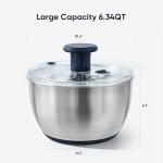 CAROTE 6.4 Qt Stainless Steel Salad Spinner