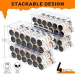 4 Pack Stackable Skinny Can Organizer Bins