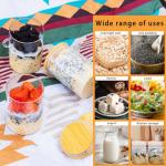 Overnight Oats Glass Containers with Lids - 4 Pack