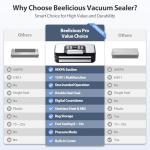 Powerful Vacuum Sealer with Double Heat Seal