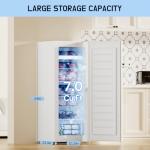 Upstreman 7.0 Cu.Ft Upright Freezer with Shelves
