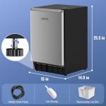 IECIVC 15'' Under Counter Ice Maker Machine