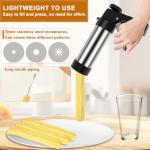 Stainless Steel Churro Maker Gun with Accessories