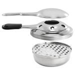 MegaChef Cast Iron Fondue Pot Set, 6 Forks