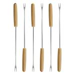MegaChef Cast Iron Fondue Pot Set, 6 Forks