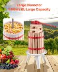 VEVOR Heavy Duty Fruit Wine Press - 6L