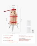 VEVOR Heavy Duty Fruit Wine Press - 6L